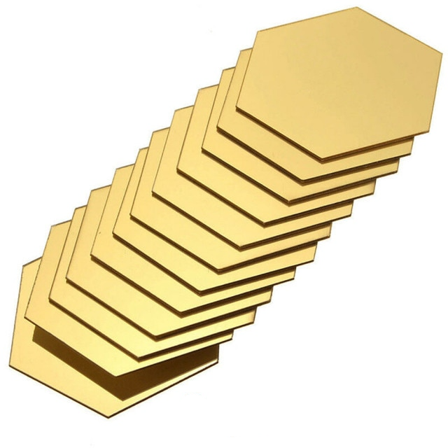 Hexagonal StickyS mirror (12 Pieces)