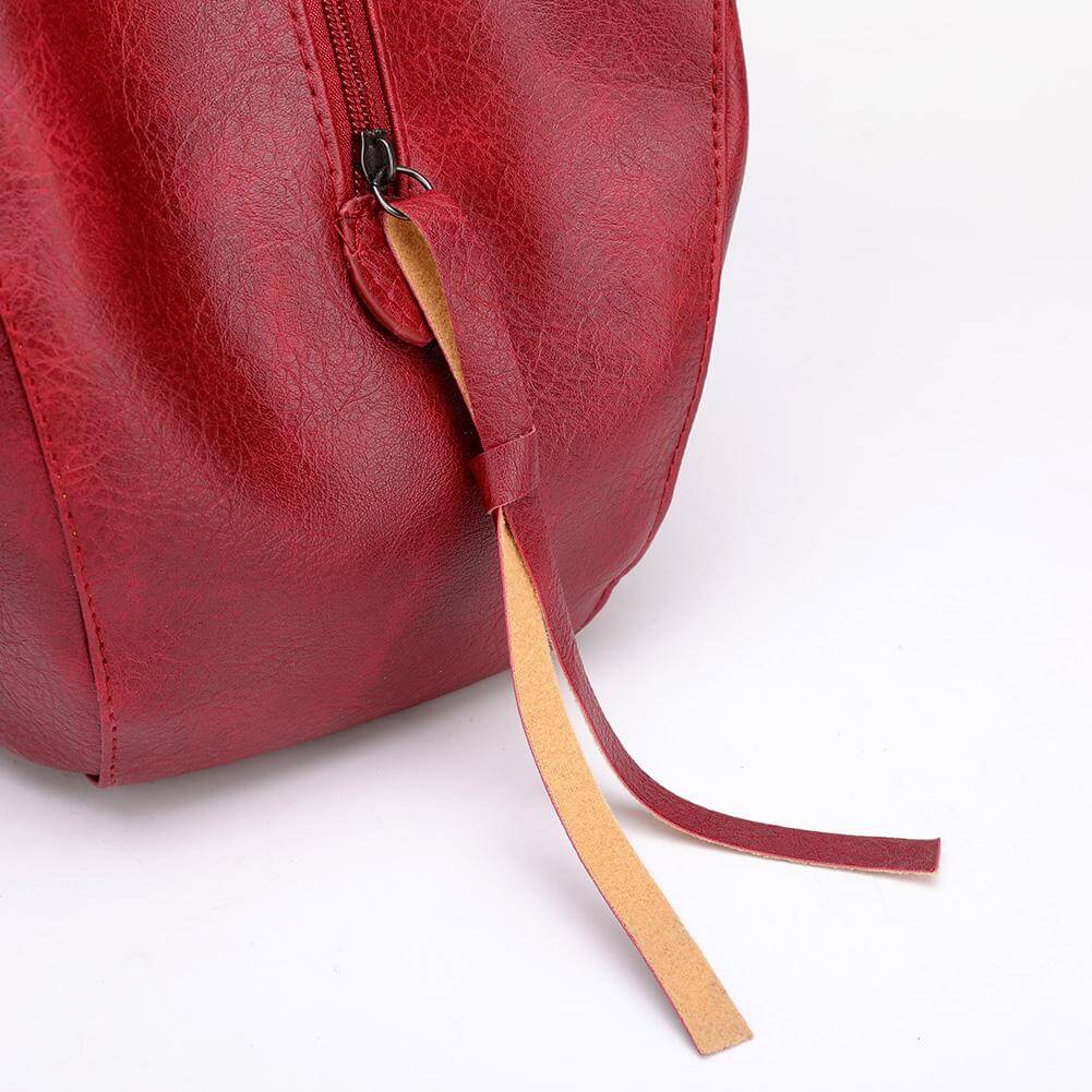 Large capacity leather bag
