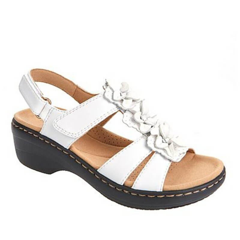 Floral Wedge Sandals