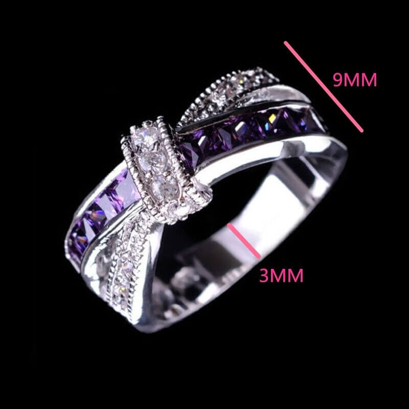 Criss Cross Crystal Ring