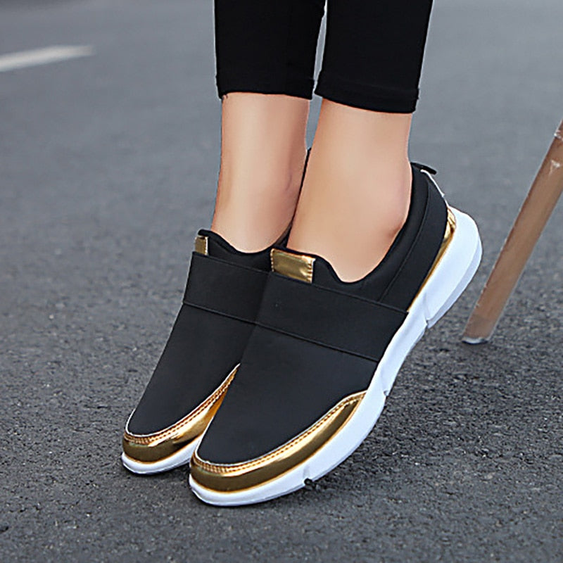 Pustende slip-on-sko for damer