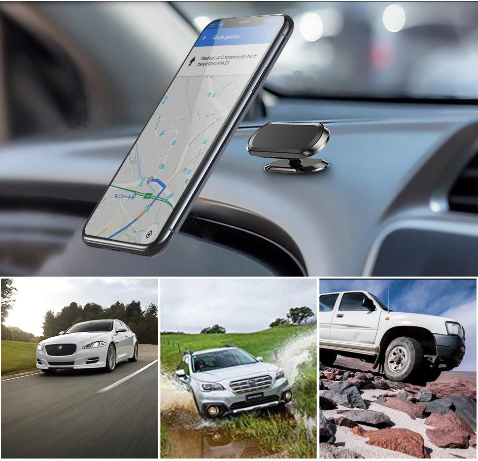 Magnetic car phone mount