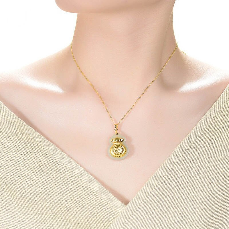 Jade Money Bag Pendant