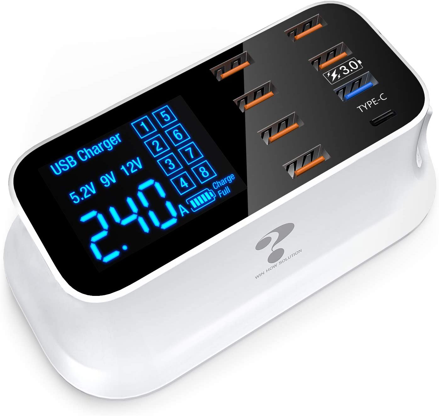8-Port Charging Station