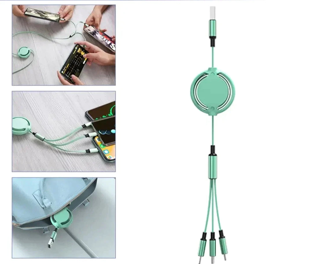 Telescopic charging cable