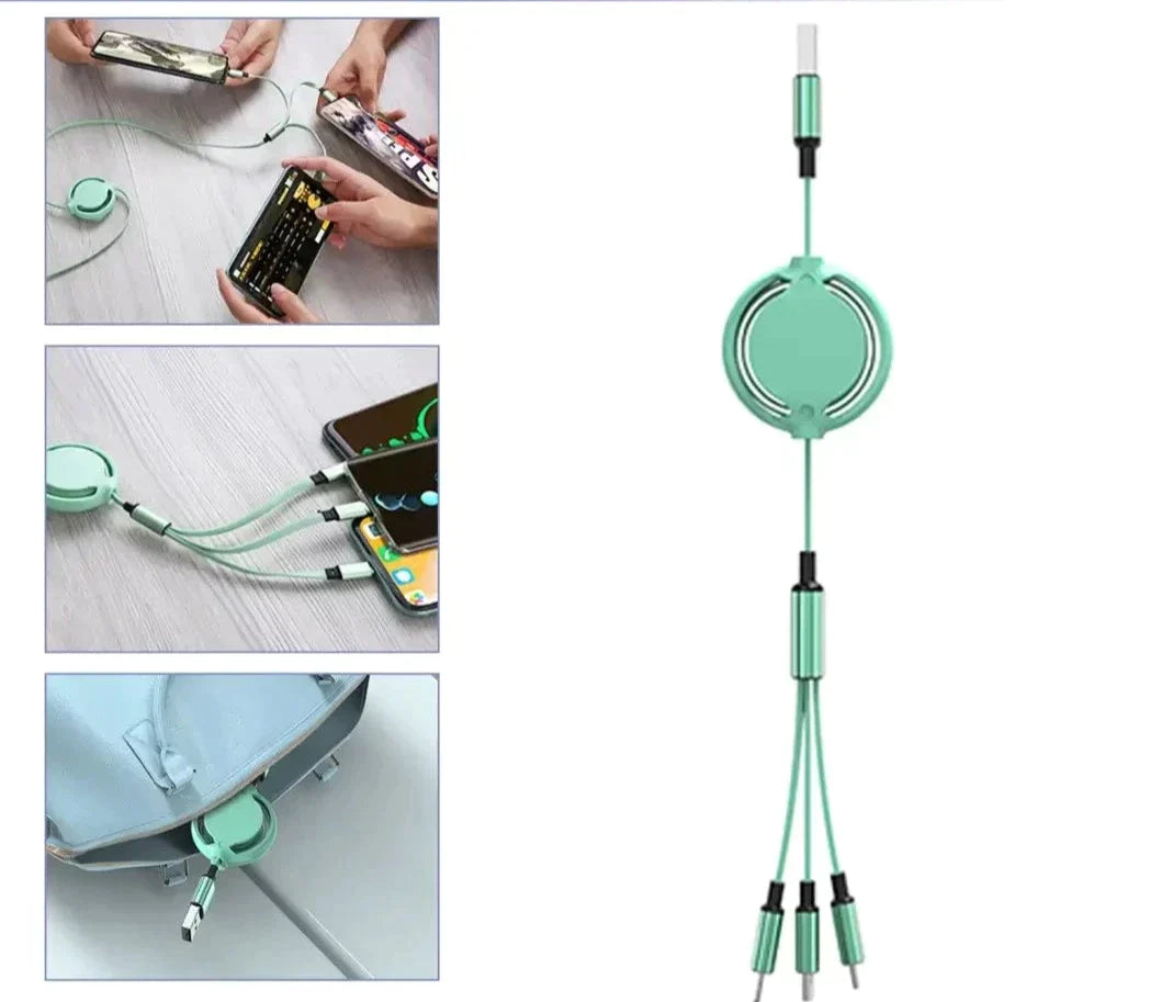 Telescopic charging cable