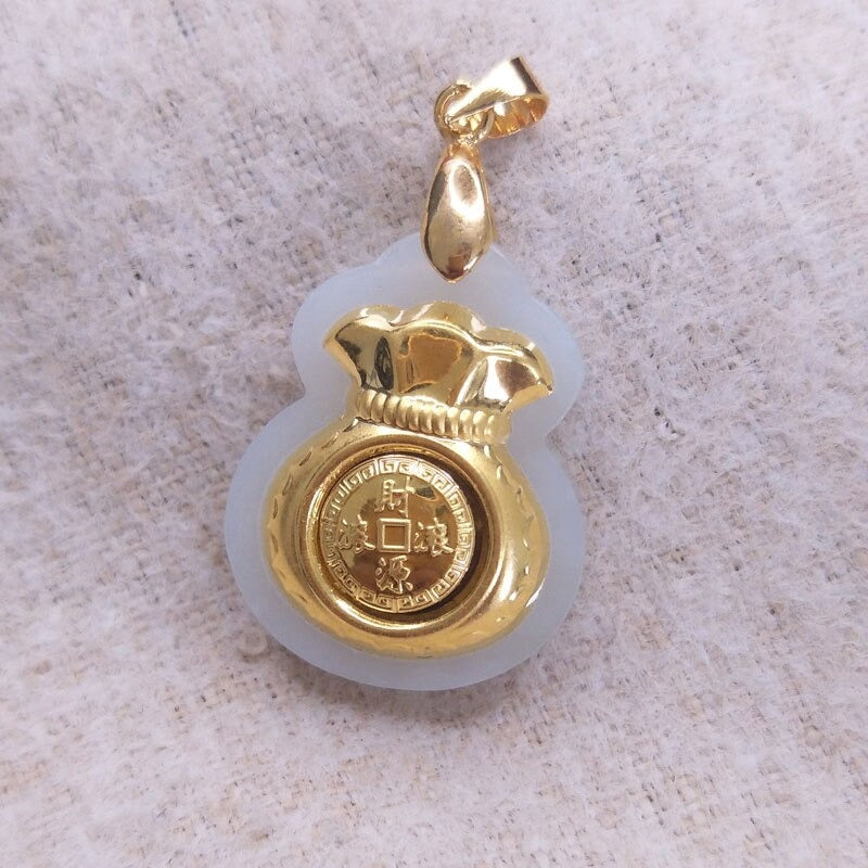 Jade Money Bag Pendant