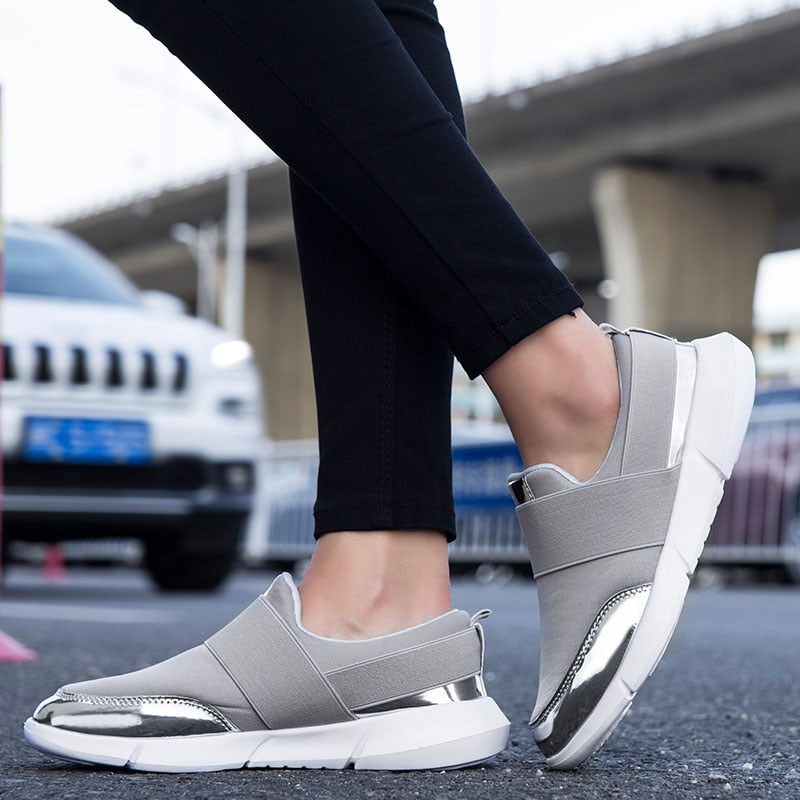 Pustende slip-on-sko for damer