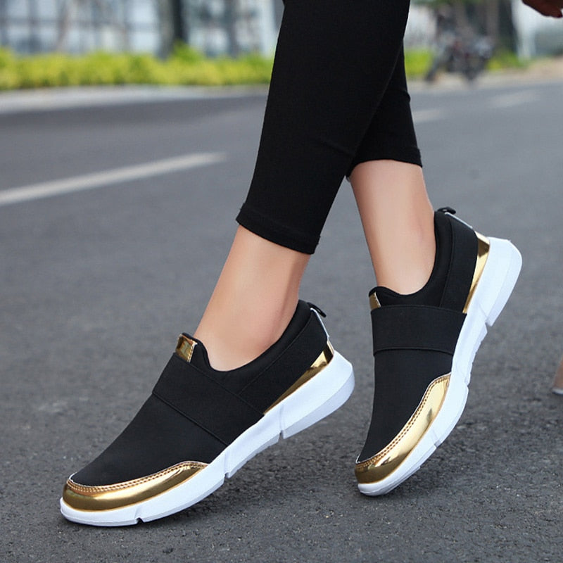 Pustende slip-on-sko for damer