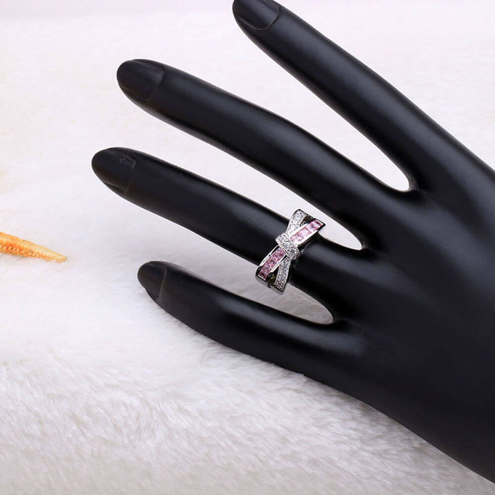 Criss Cross Crystal Ring