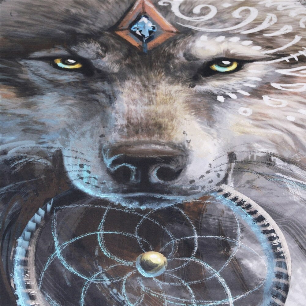 3D WOLF DUVET COVER