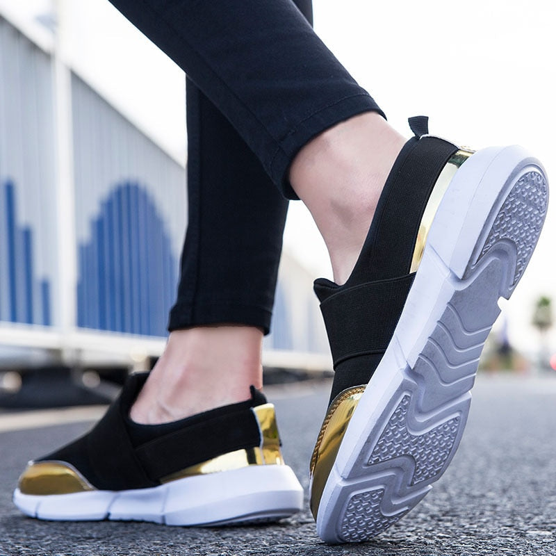 Pustende slip-on-sko for damer