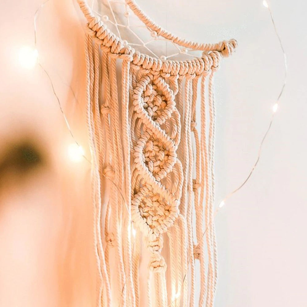 Macrame Moon Dreamcatcher