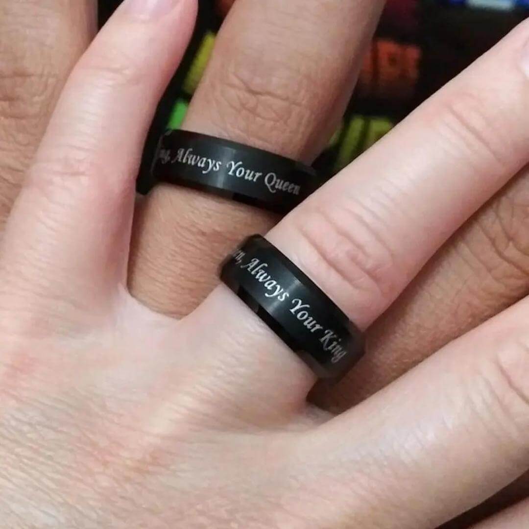 Svart forlovelsesring