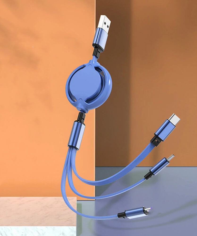 Telescopic charging cable