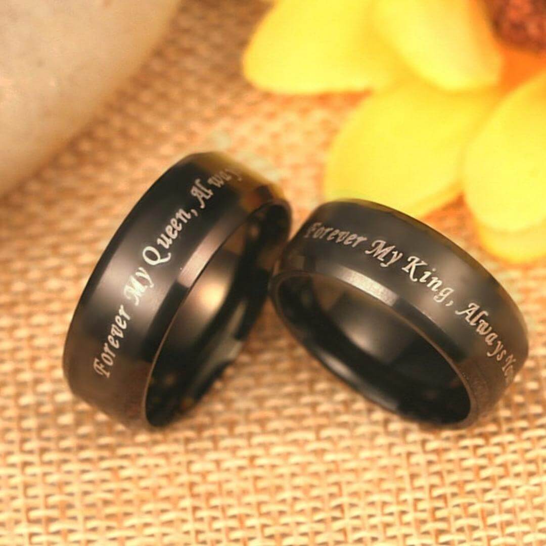 Svart forlovelsesring