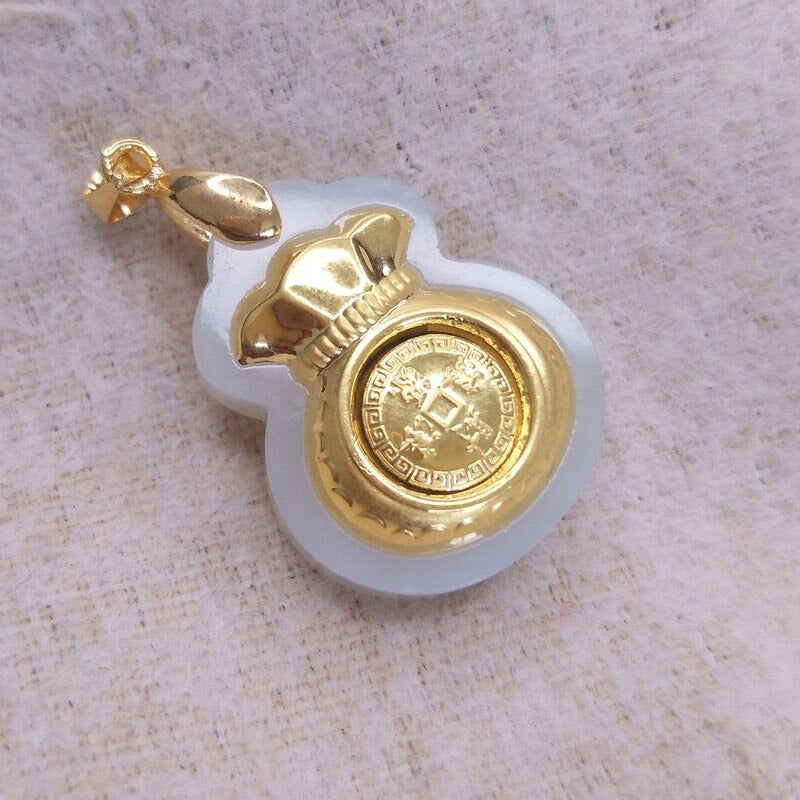 Jade Money Bag Pendant