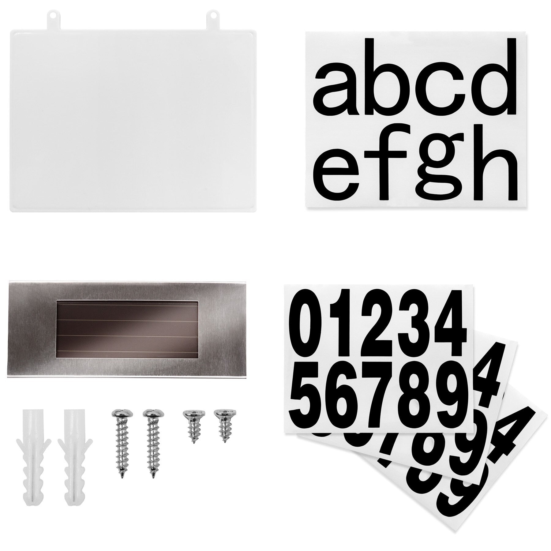 Solar powered house numbers