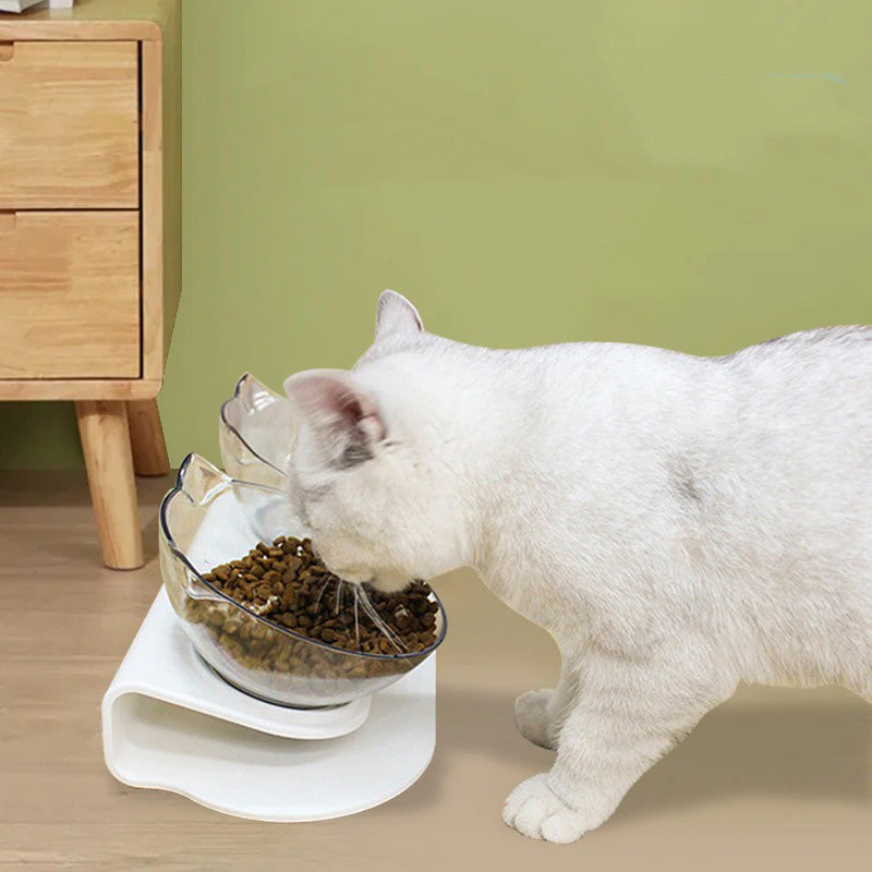 Tilted Cat Food Bowl