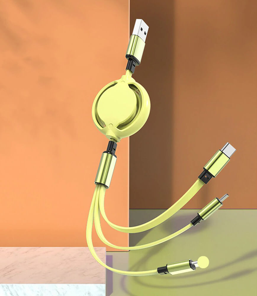 Telescopic charging cable