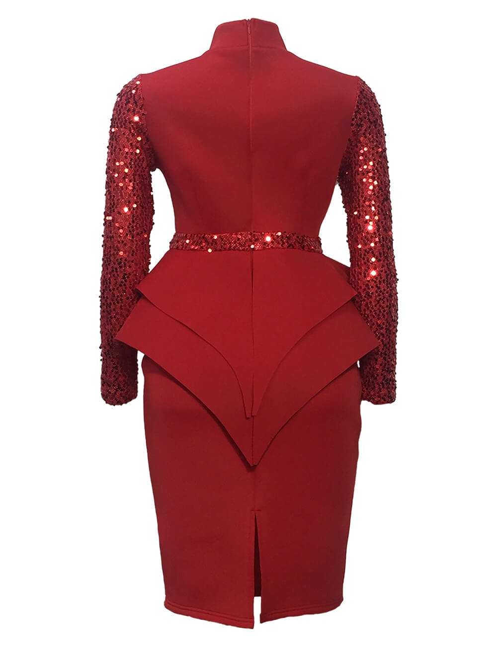 Midi Bodycon Dress with Sequins