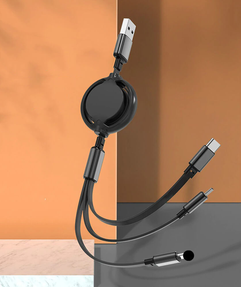 Telescopic charging cable