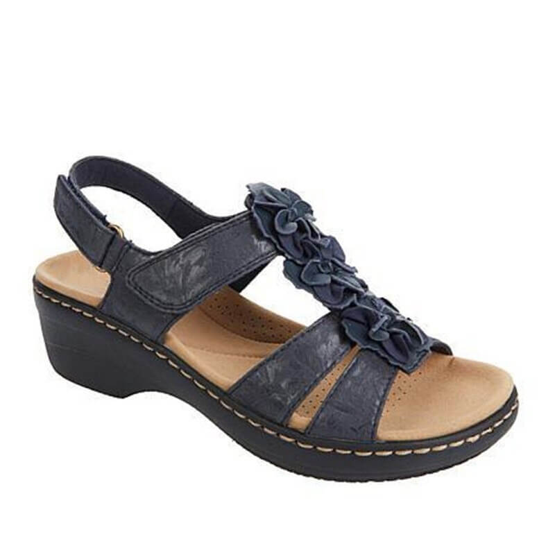 Floral Wedge Sandals