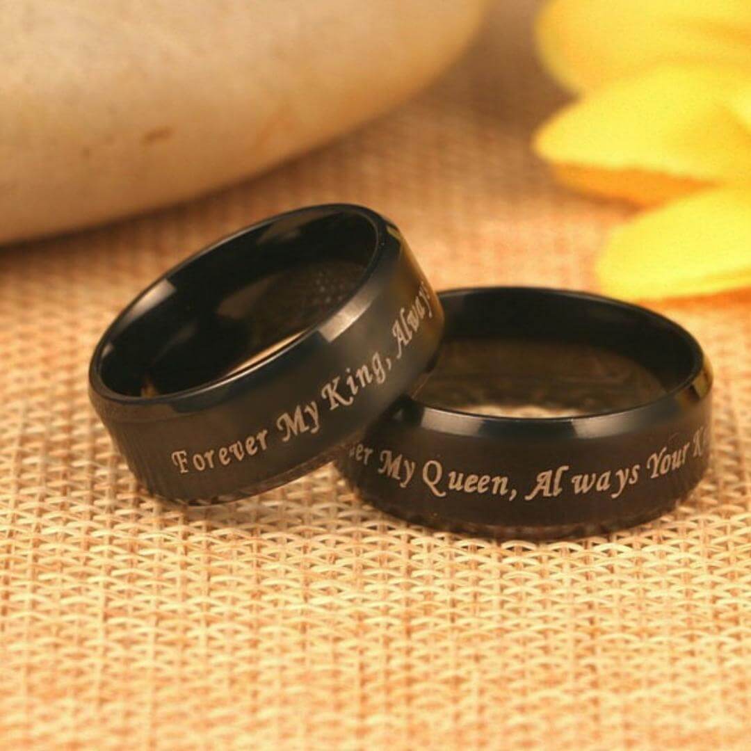 Svart forlovelsesring