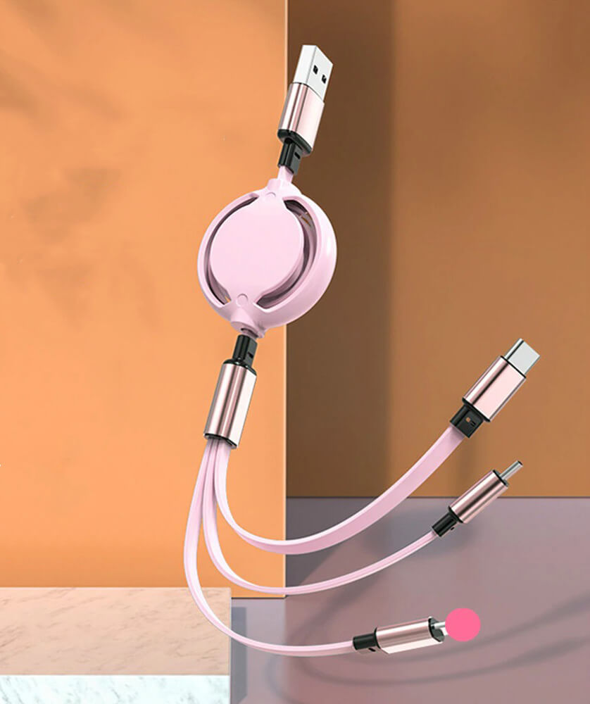 Telescopic charging cable