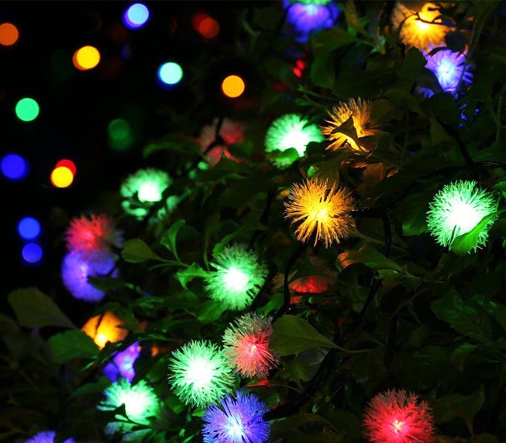 LED Sunflower Bulb String Lights
