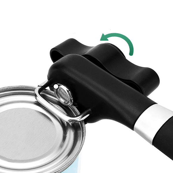 Stainless steel safe can opener
