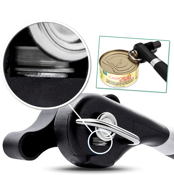 Stainless steel safe can opener
