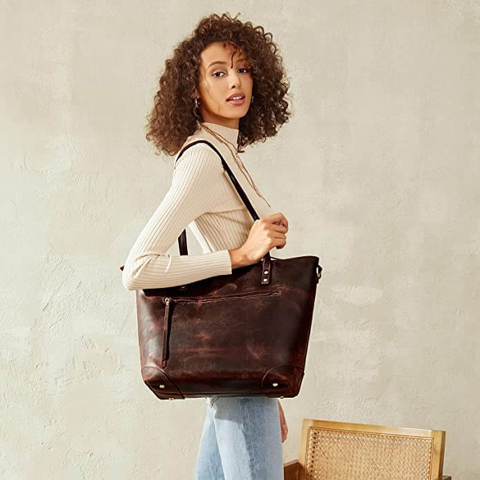 Vintage Leather Carrying Bag
