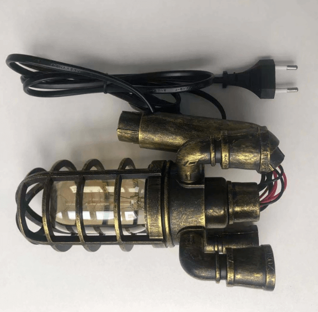 Vintage Steampunk Rocket Lamp