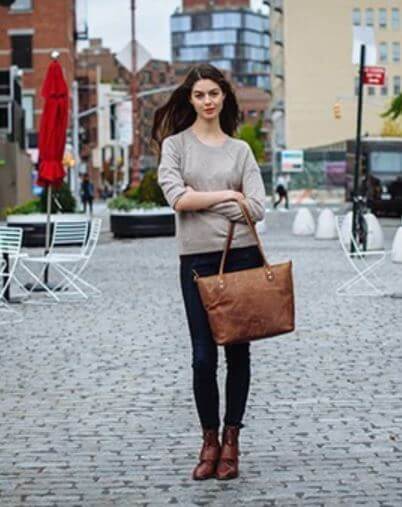 Vintage Leather Carrying Bag