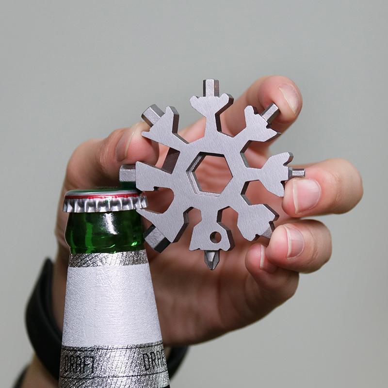 Saker® 18-in-1 Stainless Steel Snowflakes Multi-Tool