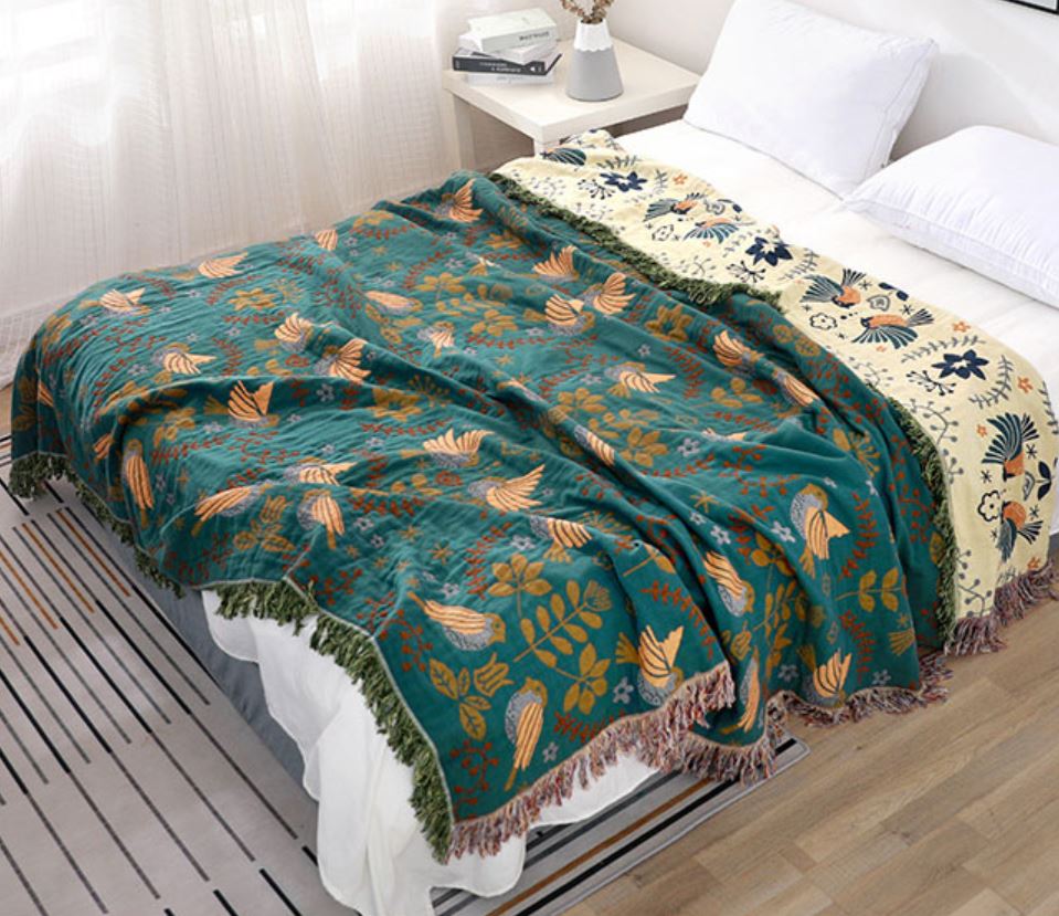 Vintage Reversible Thread Blanket