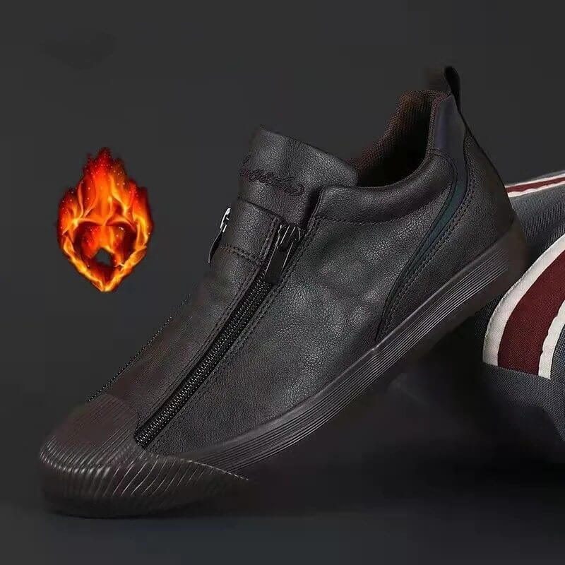 Vulcanized Microfiber Leather Men's Shoes