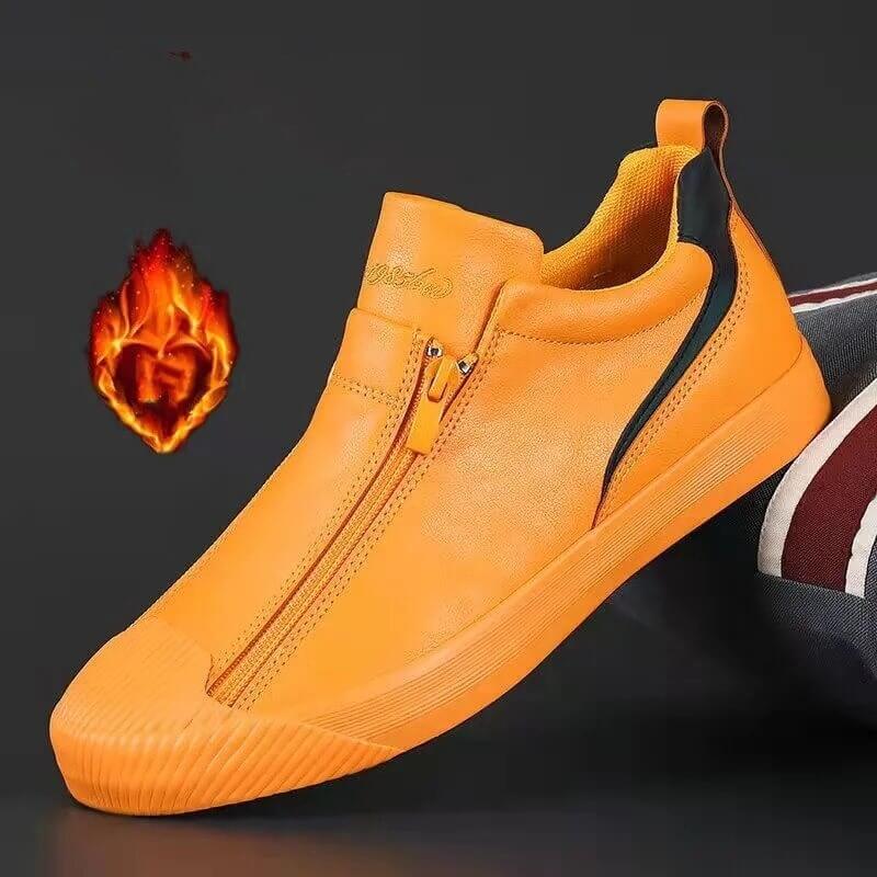 Vulcanized Microfiber Leather Men's Shoes