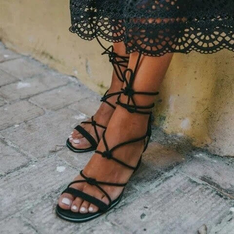 Gladiator Lace Up Sandals