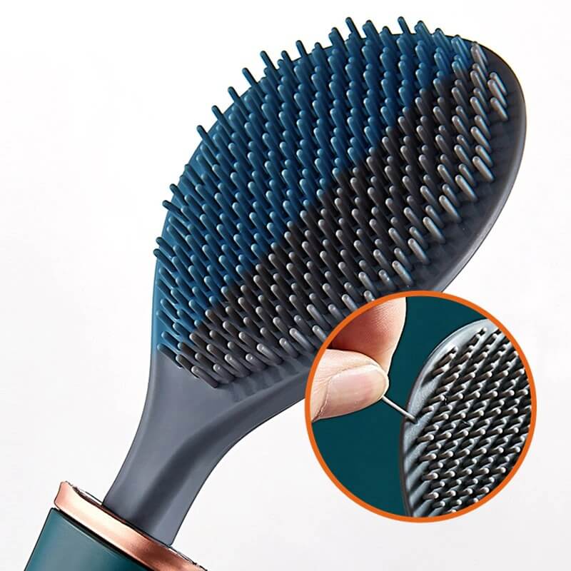 Wall mounted flexible toilet brush