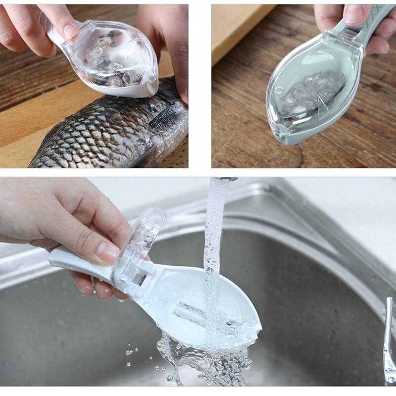 Fish scaler brush