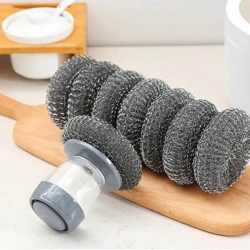 Ergonomic Soap Dispenser Scrubber