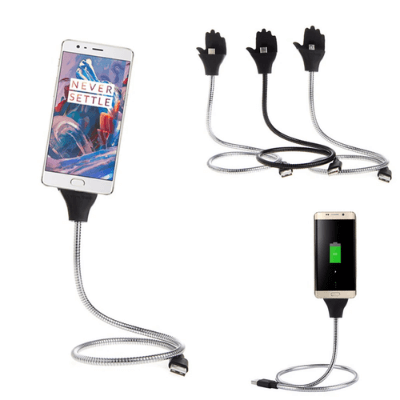 Versatile phone stand charging cable