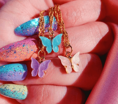 Butterfly Gold Necklace