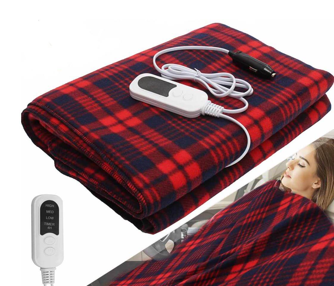 Electric heating Snuggle Blanket for the car