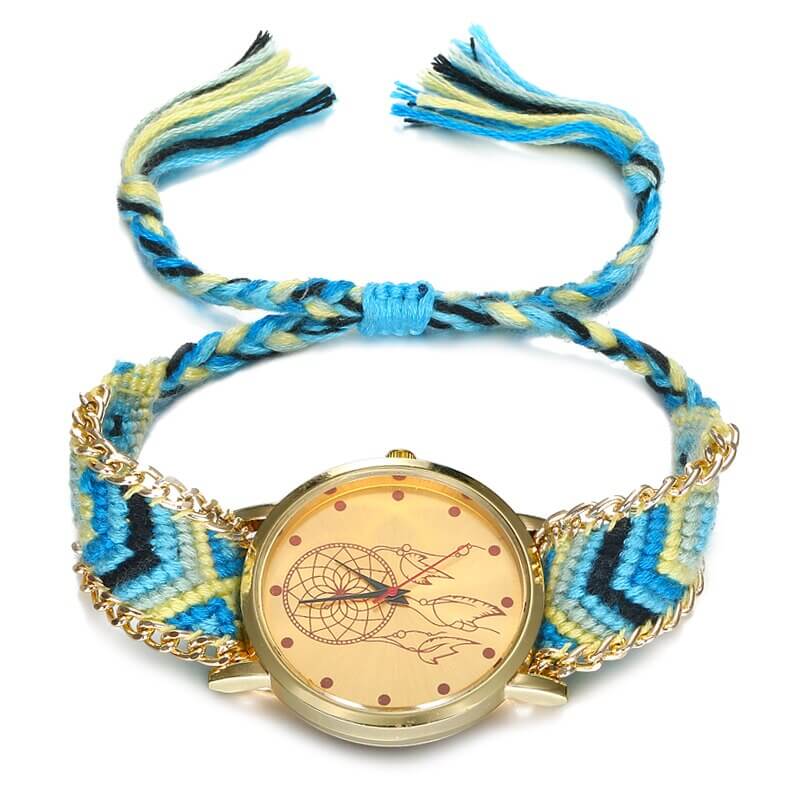 Woven dream catcher watch