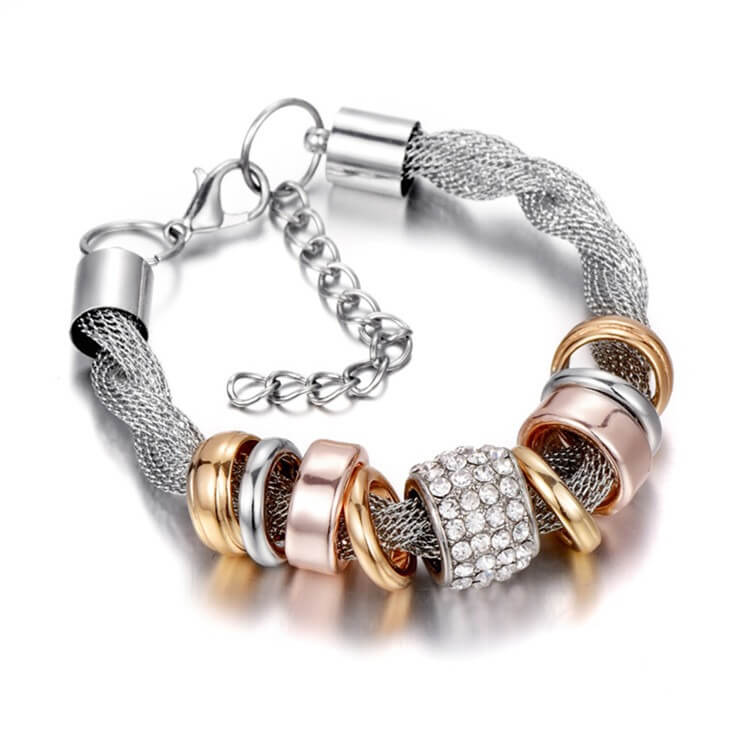 Intertwined Ring Accent Bracelet
