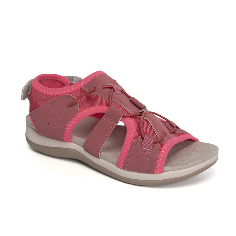 Round open toe sandals