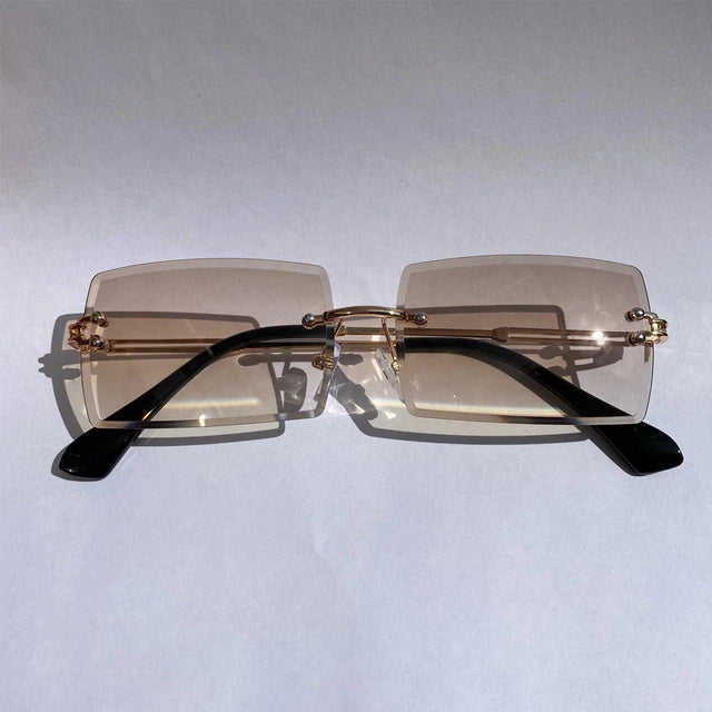 Urban Rimless Rectangular Sunglasses